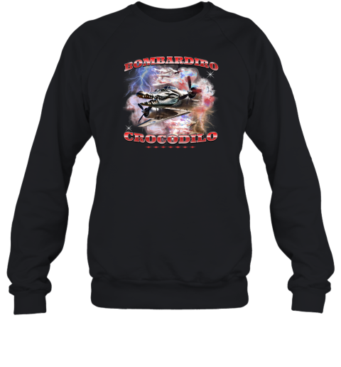 Bombardiro Crocodilo Italian Brainrot Meme Crocodile Sweatshirt
