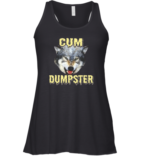 Cup Dumpster Wolf Meme Racerback Tank