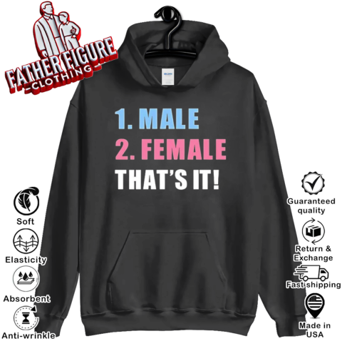 1 Male 2 Female That039S It 2025 Hoodie