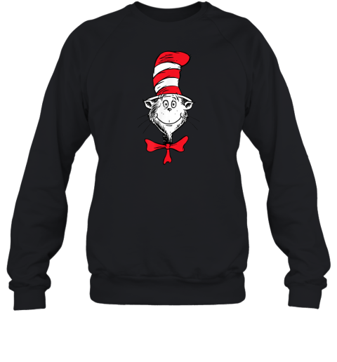 Dr Seuss The Cat In The Hat Face Sweatshirt
