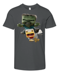 A Minecraft Movie Chicken Jockey Baby Zombie Attack Premium Youth T Shirt