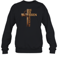 Easter Cross He Is Risen Jesus Christian Matthew 286 Sweatshirt