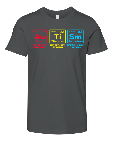 Autism Awareness Elements Periodic Table Premium Youth T Shirt