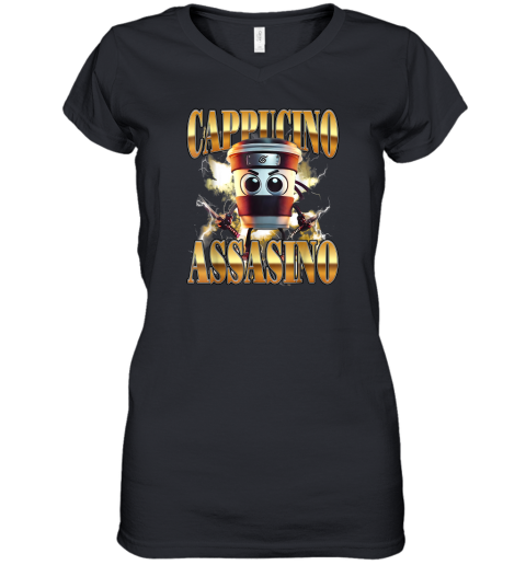 Cappuccino Assassino Women039S V Neck T Shirt
