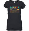 Black Father Definition Women039S V Neck T Shirt