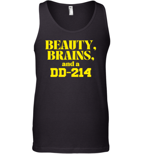 Beauty Brains And A Dd 214 Tank Top