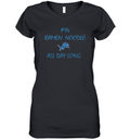 14 Ramen Noodle All Day Long Detroit Lions Women039S V Neck T Shirt