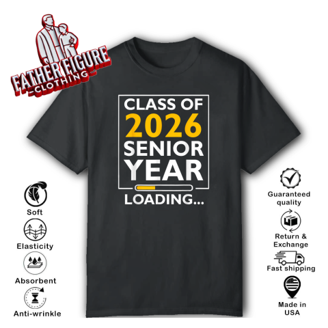 Class Of 2026 Senior Year Loading T Shirt