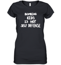 Bombing Kids Is Not Self Defense Women039S V Neck T Shirt