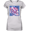 Big Car Fish Neon 2024 Women039S V Neck T Shirt