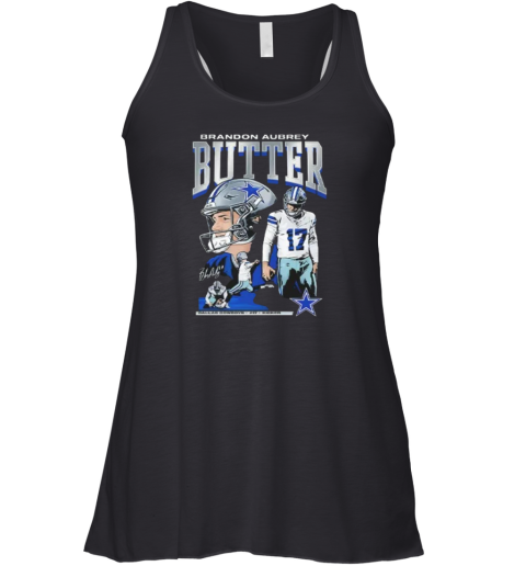 Brandon Aubrey 17 Kicker Butter Dallas Cowboys Racerback Tank