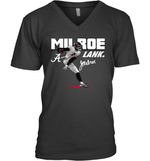 Alabama Jalen Milroe Lank V Neck T Shirt