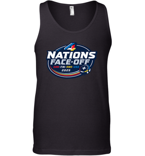 4 Nations Face Off Can Fin Swe Usa 2025 Tank Top