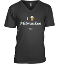 Biden Harris I Beer Milwaukee V Neck T Shirt