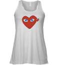 Cdg Play Red Heart Blue Eyed Racerback Tank
