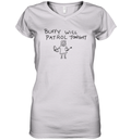 Buffy Will Patrol Tonight The Vampire Slayer Women039S V Neck T Shirt