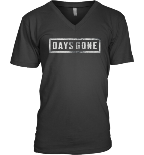 Days Gone Iconic Distressed Big Chest Logo V Neck T Shirt