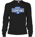 Duke Acc 2025 Championship Long Sleeve T Shirt