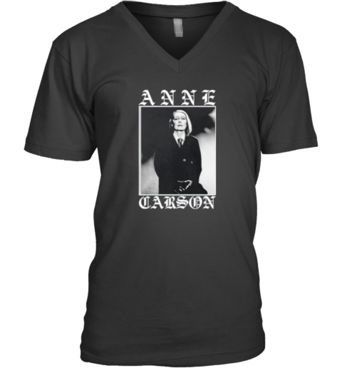 Anne Carson Photo V Neck T Shirt