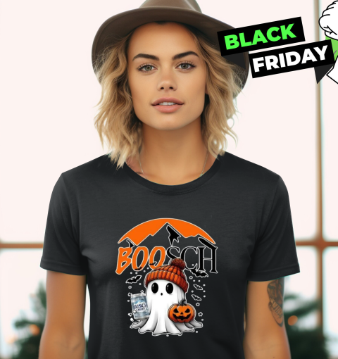 Boosch Boo Ghost Halloween Busch Light Women039S T Shirt