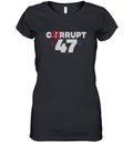 Anti Trump Corrupt 47 Women039S V Neck T Shirt