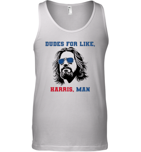 Dudes For Like Harris Man Tee White Dudes For Harris Tank Top
