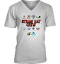 Anime Straw Hat Crew Jolly Roger Logos V Neck T Shirt