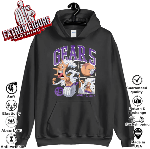 Anime Monkey D Luffy Gear 5 Poses Hoodie