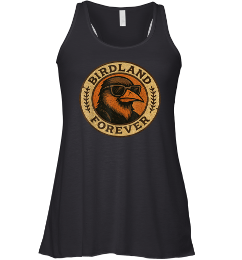 Birdland Forever Cool Retro Oriole Racerback Tank