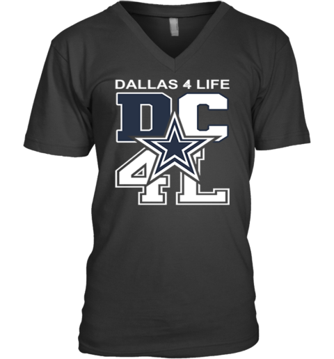 Dallas Cowboys 4 Life V Neck T Shirt