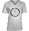 Atheism Is Myth Understood V Neck T Shirt