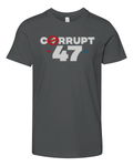 Anti Trump Corrupt 47 Premium Youth T Shirt