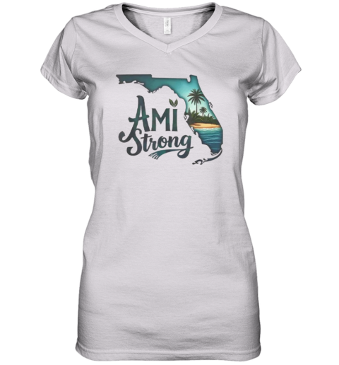 Ami Strong Support Florida Women039S V Neck T Shirt