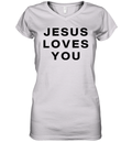C J Stroud Jesus Loves You Women039S V Neck T Shirt