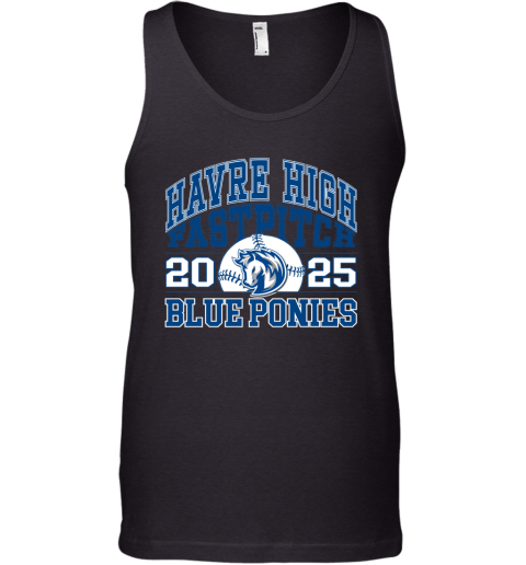 2025 Havre High School Blue Pony Fastpitch Tank Top