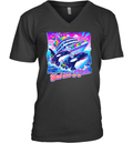 Eat The Rich Whale V Neck T Shirt
