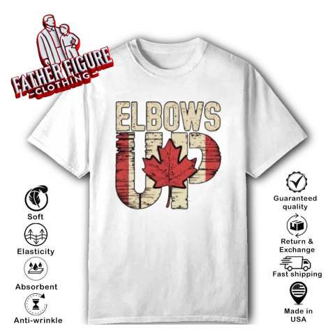 Canadian Hockey Culture Proud Canadian Elbows Up T Shirt