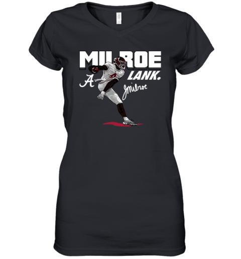 Alabama Jalen Milroe Lank Women039S V Neck T Shirt