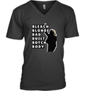Bleach Blonde Bad Built Butch Body Jasmine Crockett V Neck T Shirt