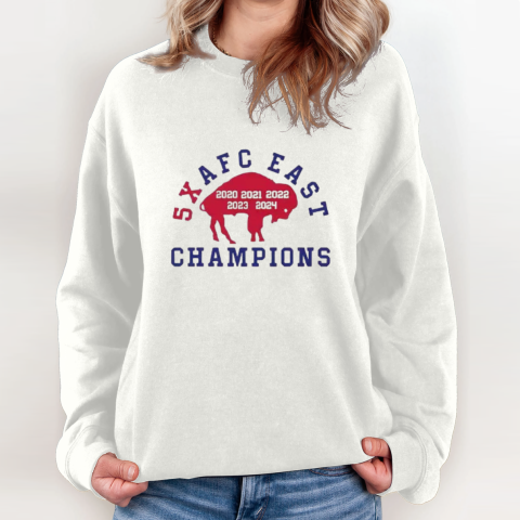 Buffalo Bills 5X Afc East Champions Sweatshirt
