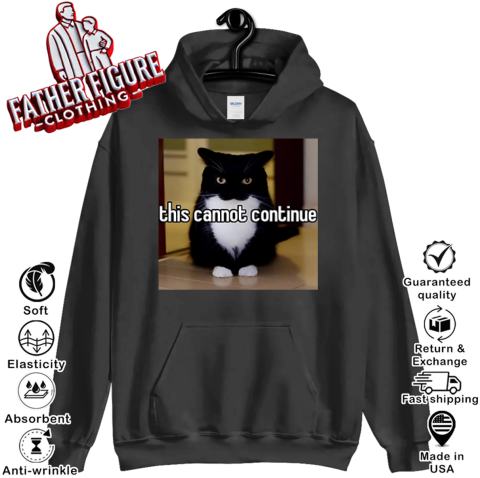 Cat This Cannot Continue Hoodie