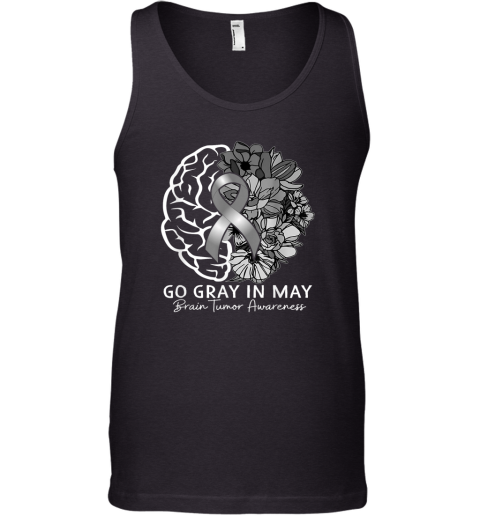 Brain Tumor Awareness Wear Gray In May Strong Warrior Cancer Tank Top