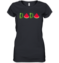 Dada Watermelon Funny Summer Fruit Women039S V Neck T Shirt