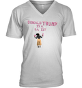 Donald Trump Is A Racist V Neck T Shirt