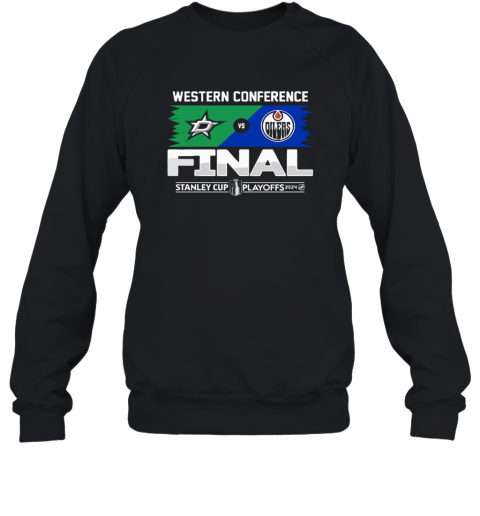 Dallas Stars Vs Vancouver Canucks 2024 Nhl Western Conference Final Sweatshirt