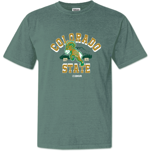 Colorado State Estd 1870 March Madness Dyed Heavyweight T Shirt
