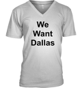 Anthony Edwards Wearing We Want Dallas V Neck T Shirt