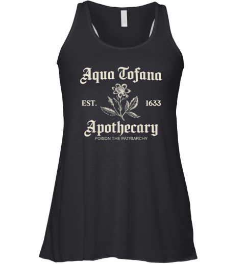 Aqua Tofana Apothecary Est 1633 Racerback Tank