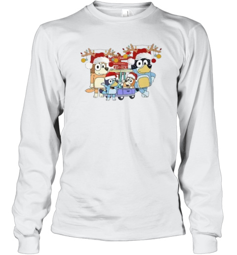 Bluey Family Christmas Long Sleeve T Shirt