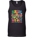 Bruh We Out Happy Last Day Of School Groovy Tank Top